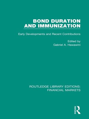 cover image of Bond Duration and Immunization